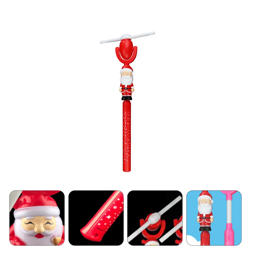 1 Pc Christmas Themed Windmill Santa Claus Windmill Shinning Winnower (Red)