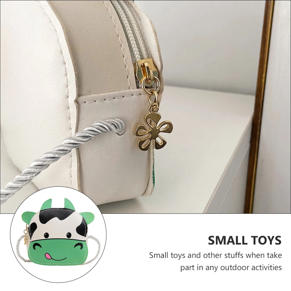 1pc Cow Shaped Shoulder Bag PU Leather Crossbody Bag Purse for Kids Girl