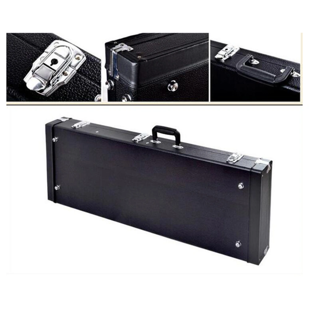 Electric Guitar Square Case Hard Shell Shell Portable Guitar Storage Box (Black)