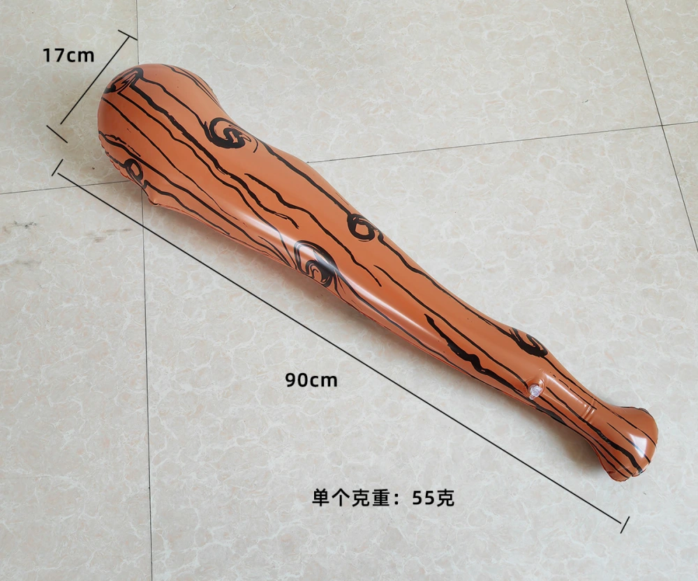 Inflatable Bat Toy Simulation Wooden Sports Bat Stick Portable Inflated Bat Toy