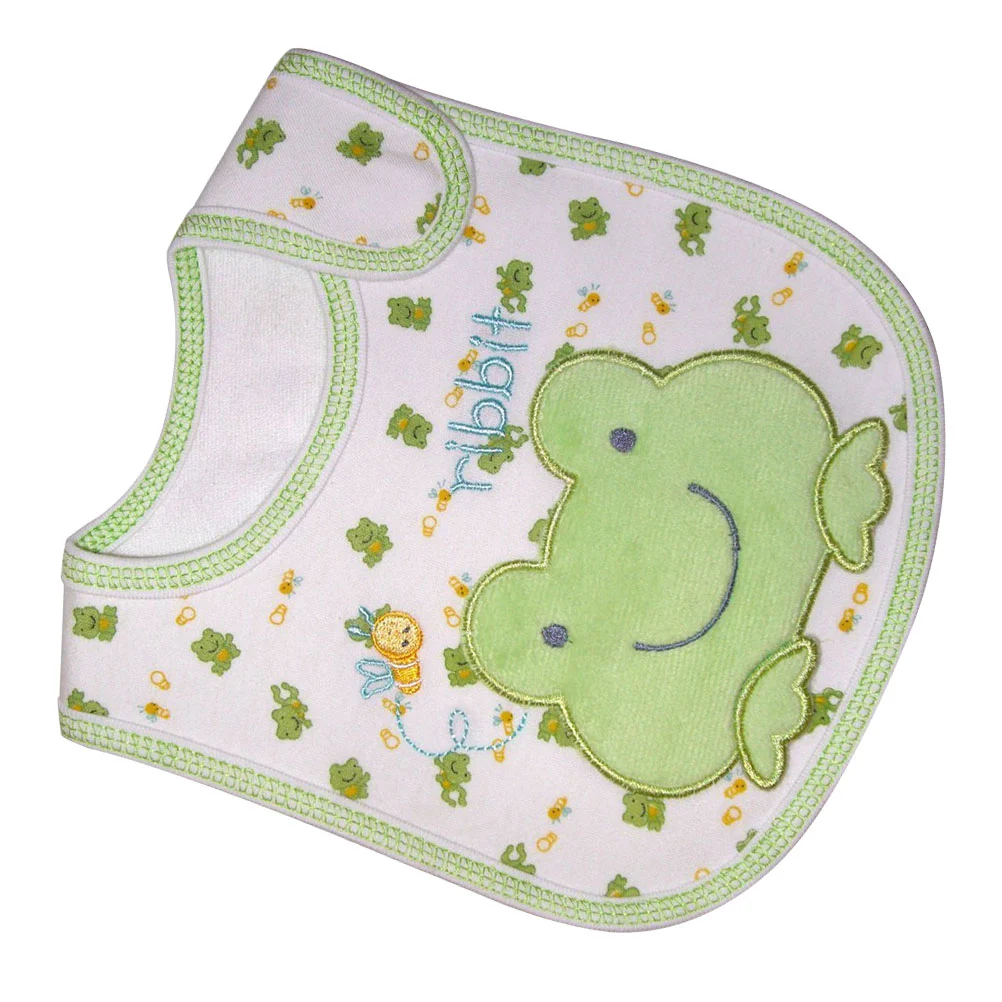 Pattern 3 Layer Toddler Baby Waterproof Saliva Towel Baby Bibs