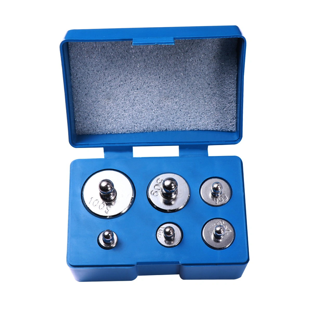 200 Grams Plating Steel Calibration Scale Weight Set Calibration Weights with Tweezers for Digital Balance Scale - 5-100g