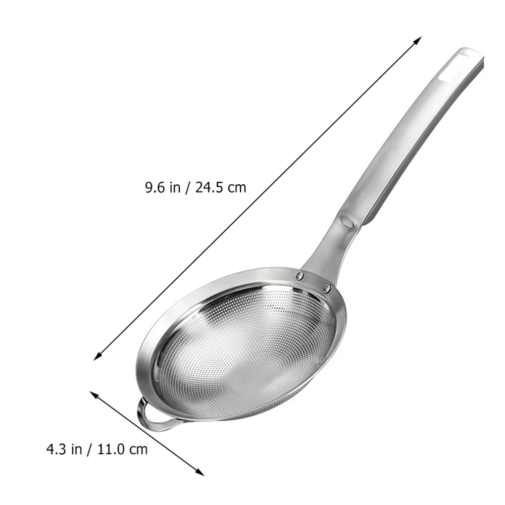 1Pc Filter Spoon Stainless Steel Colander Filtering Strainer Hot Pot Spoon