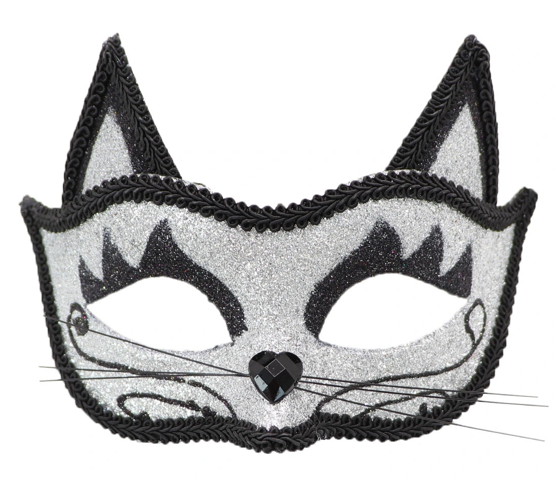 Masquerade Mask Cat Cosplay Mask Venetian Mardi Gras Mask Halloween Costume Mask