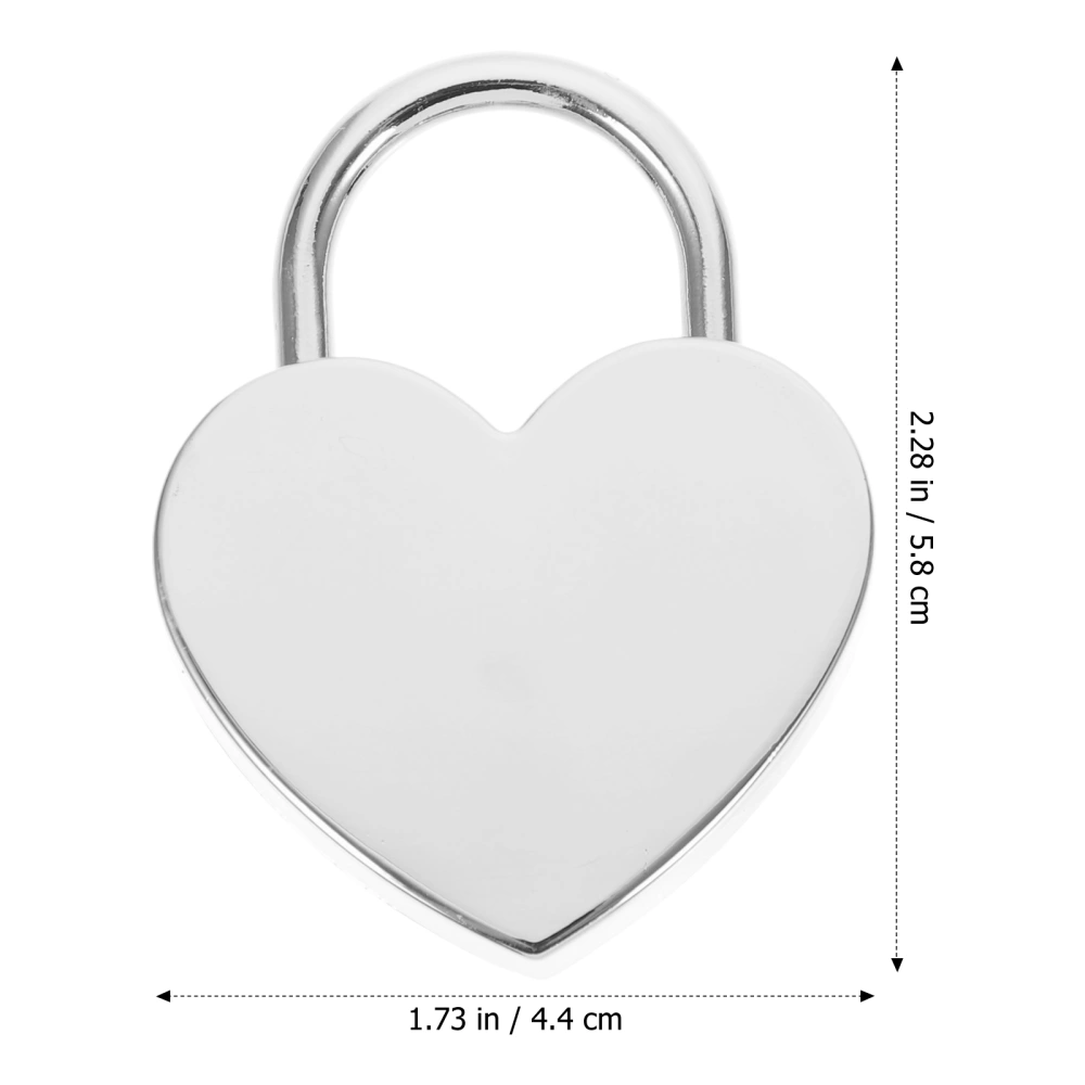 Small Padlock with Key Romantic Couples Wishing Lock Jewelry Box Suitcase Lock