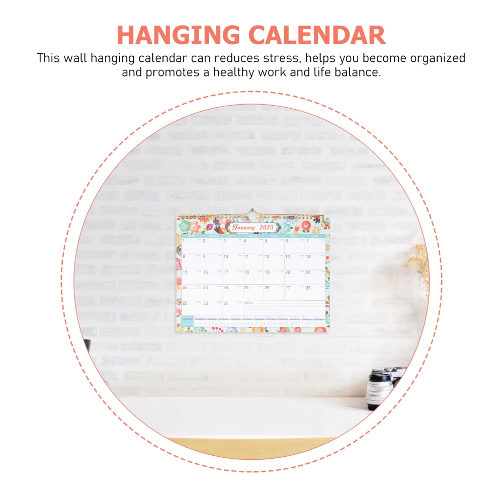 Noting Hanging Calendar Household Noting Monthly Office Wall Calendar Home Accessory