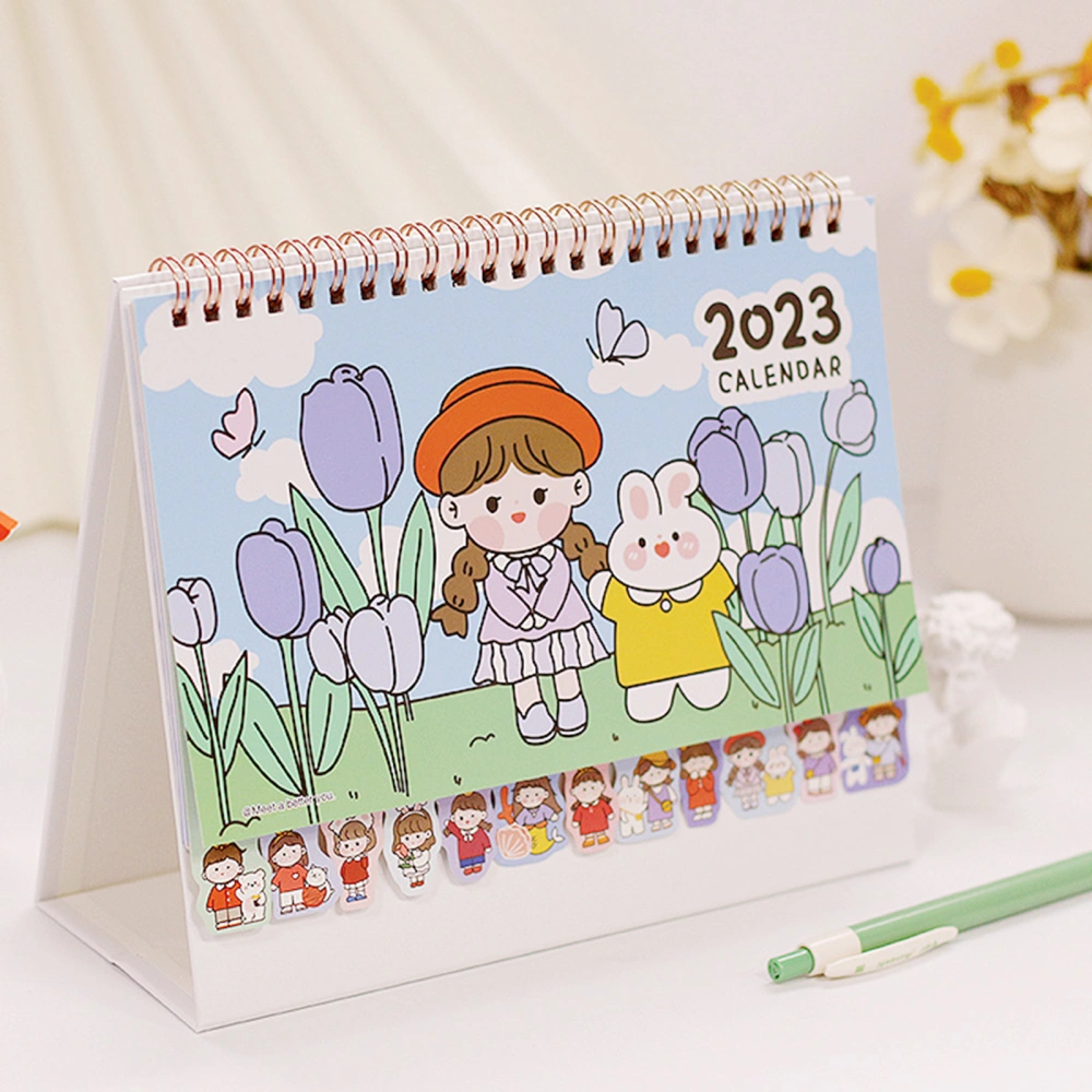 Desk Calendar 2023 Office Desk Calendar Office Planner Calendar Cartoon Desk Calendar