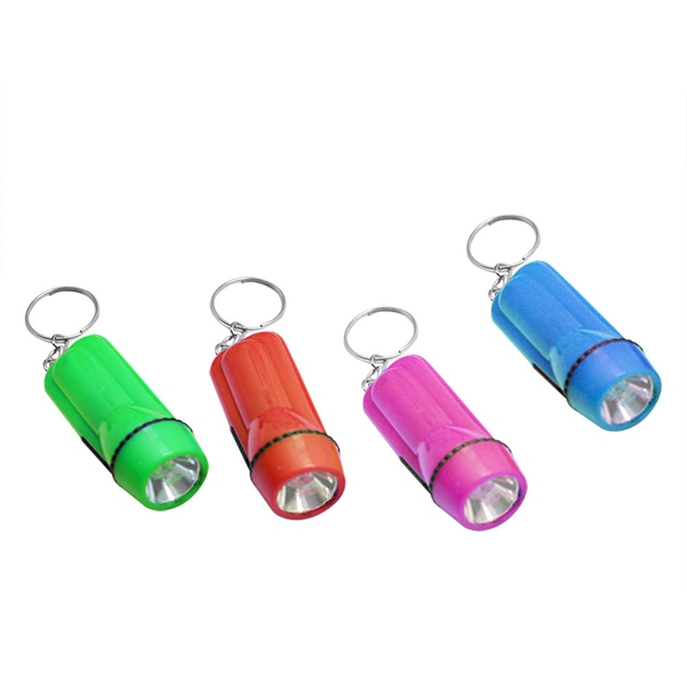 24PCS LED Powerful Light Torch  Mini Plastic Flashlight Bright Light Torch for Indoors Outdoors(Random)