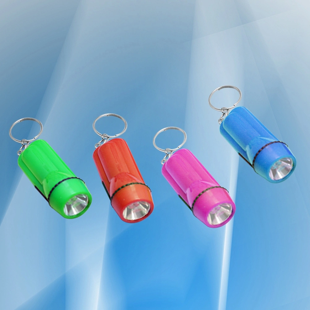 24PCS LED Powerful Light Torch  Mini Plastic Flashlight Bright Light Torch for Indoors Outdoors(Random)
