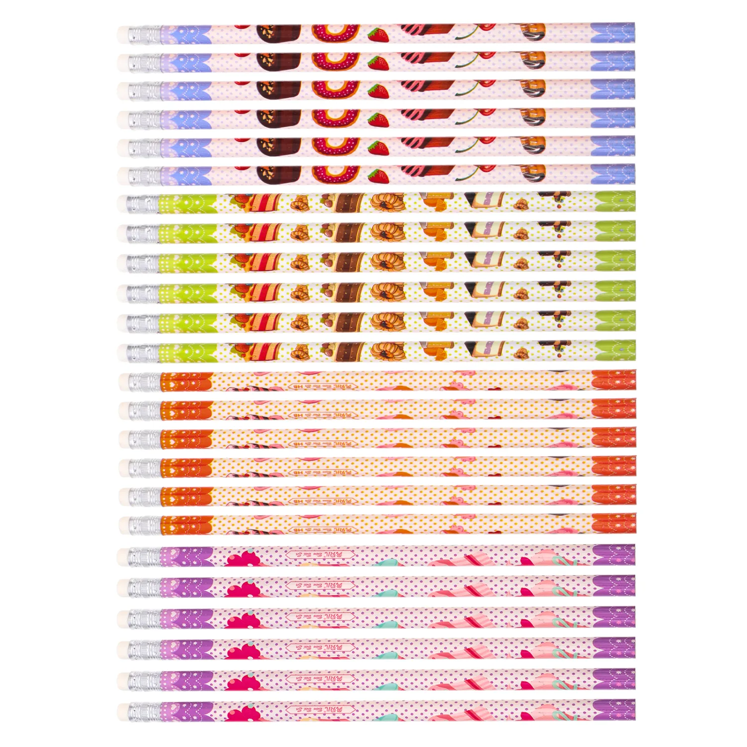 24Pcs Preschool Incentives Pencils Cartoon Students Pencils Line Drawing Pencils