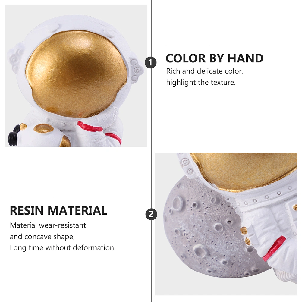2pcs Resin Spaceman Switch Stickers 3D stereo switch Decals (Assorted Color)