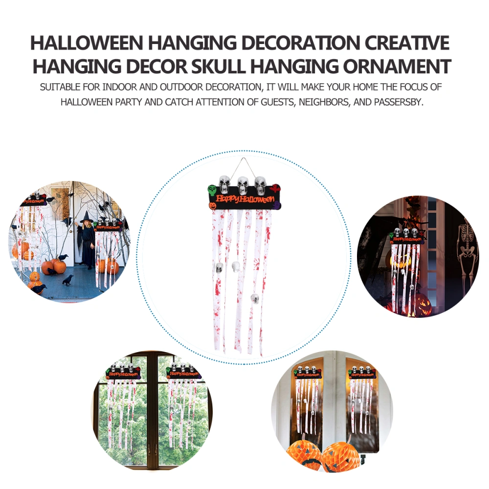 1Pc Halloween Hanging Decoration Creative Hanging Decor Skull Hanging Ornament