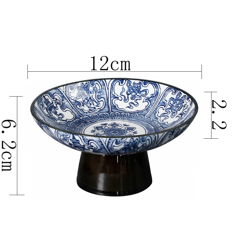 Ceramic Fruit Bowl Pedestal Fruit Bowl Dessert Snack Serving Stand for Kitchen Counters Banquet