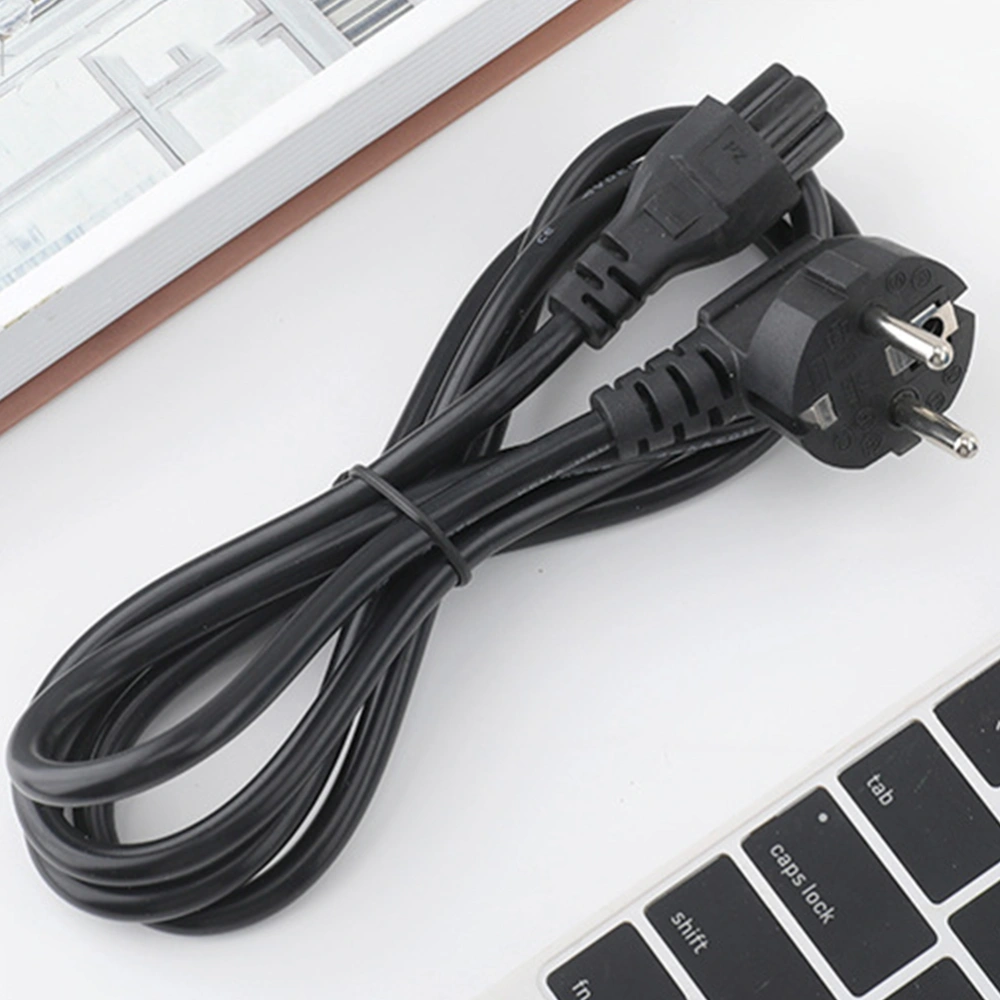 10pcs Replacement 3-prong Power Cord 1.5m AC Power Cord PC Power Cable EU Plug