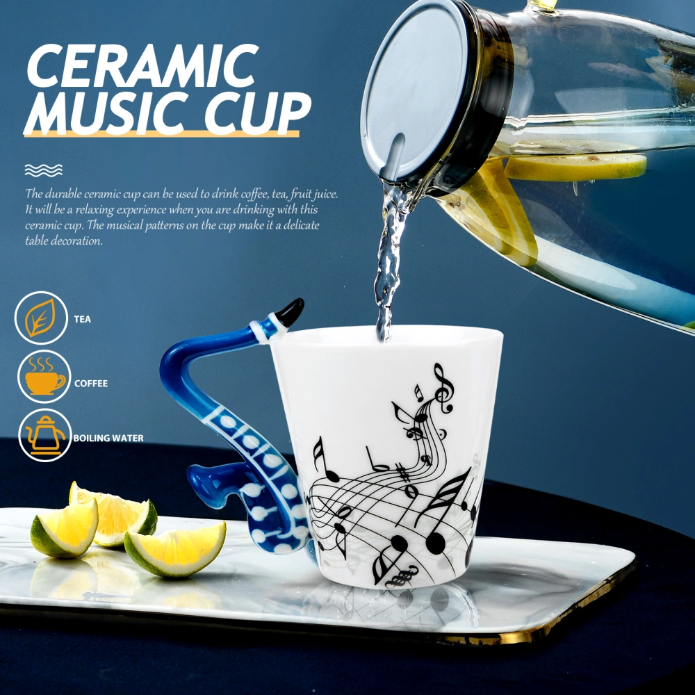 Musical Elements Coffee Mug Decorative Ceramic Milk Cup Household Drinking Mug