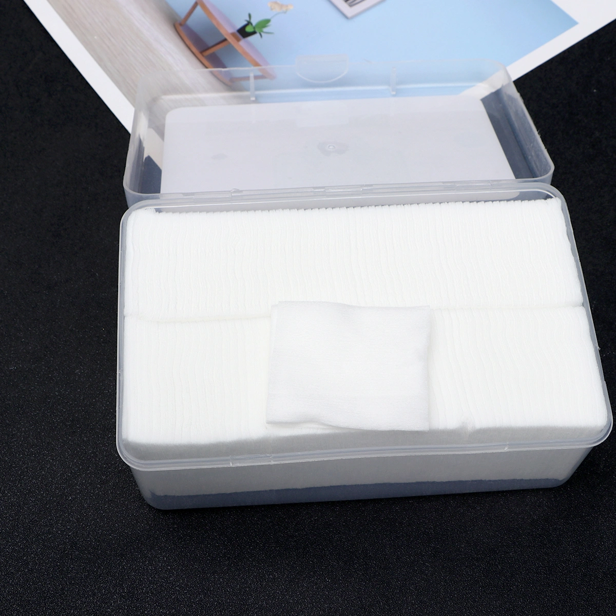2 Boxes of Non-Woven Cotton Pads Disposable Makeup Remover Cotton Practical Facial Puff