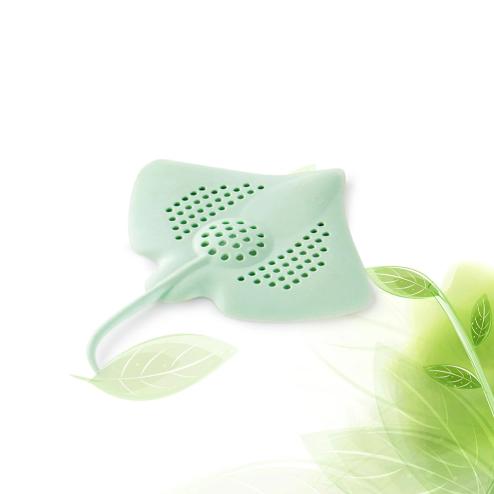 Fish Shaped Sink Strainer Kitchen Bathroom Silicone Sink Garbage Mesh Filter Sewer Drain Net Filter Strainer (Green)