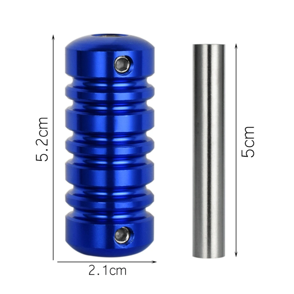 5.3*2cm Body Art Supply Aluminum Alloy Machine Handle Grip Tube Tip for Machine (Blue)