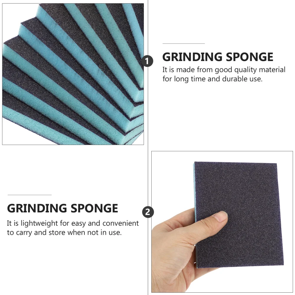 10pcs Grinding Sponge Block Practical Polishing Blocks Polishing Sponges