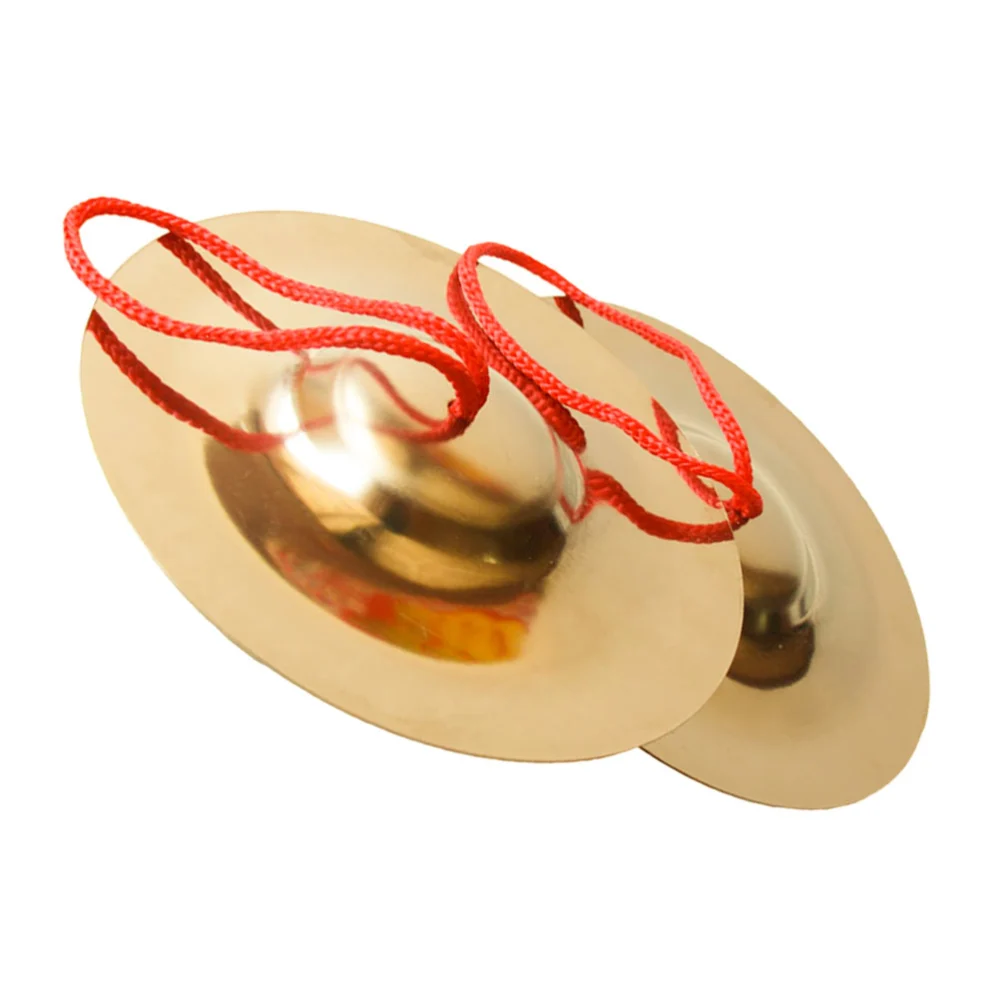 1 Pair of Creative Finger Cymbals Alloy Cymbals Accessories for Children