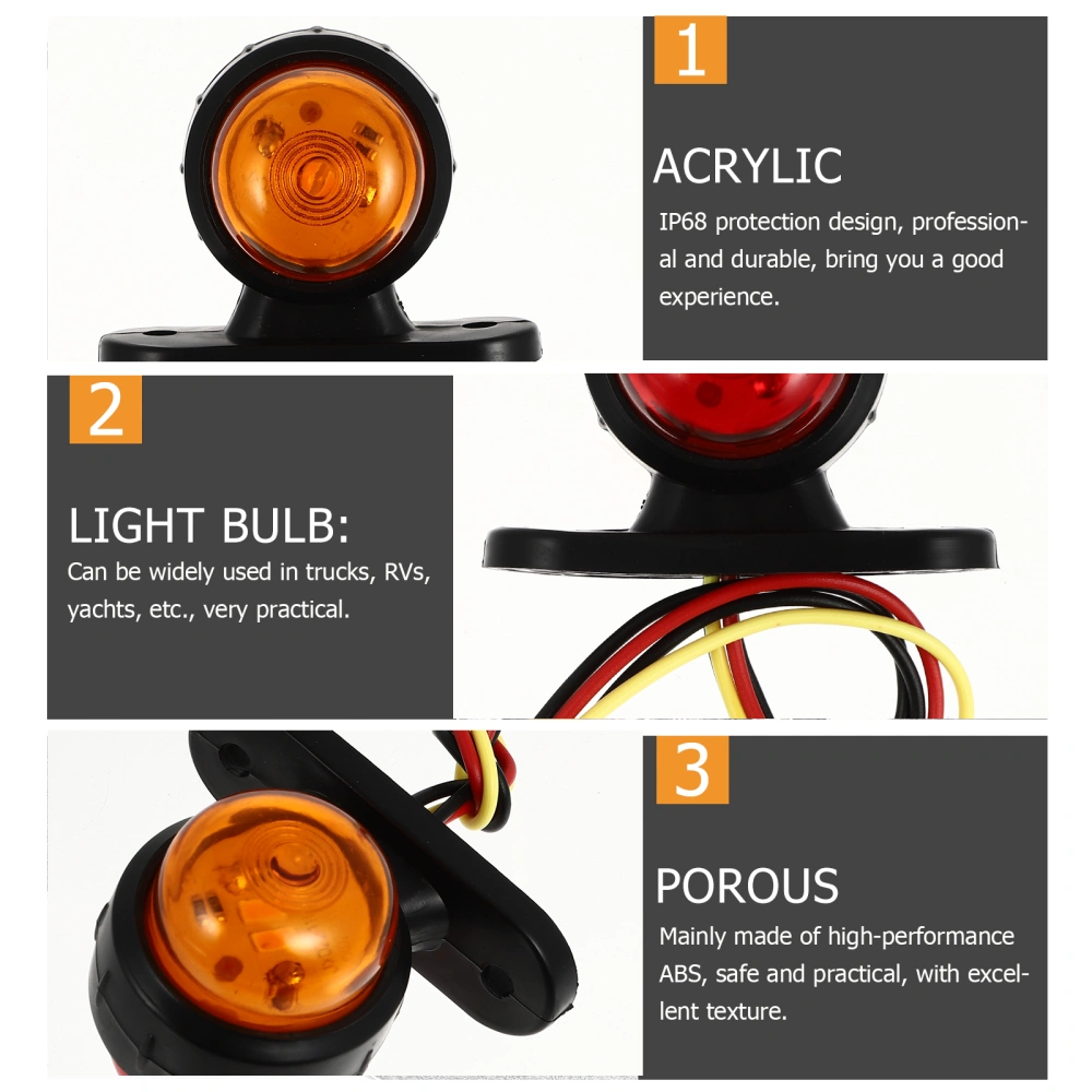 1pc Practical Truck Signal Light Bright Truck Indicator Light Side Lamp