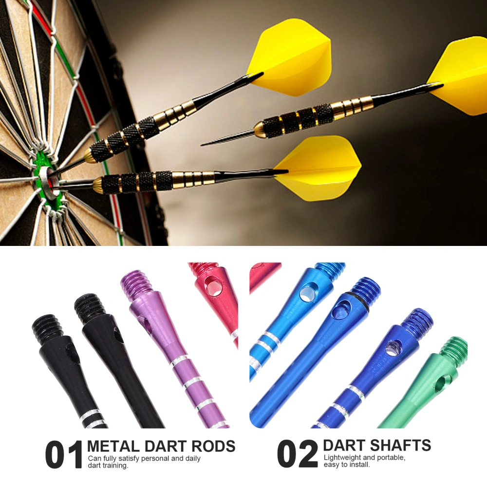 1 Set of Aluminum Alloy Dart Shafts Portable Dart Stems Metal Dart Rods Dart Production Supply