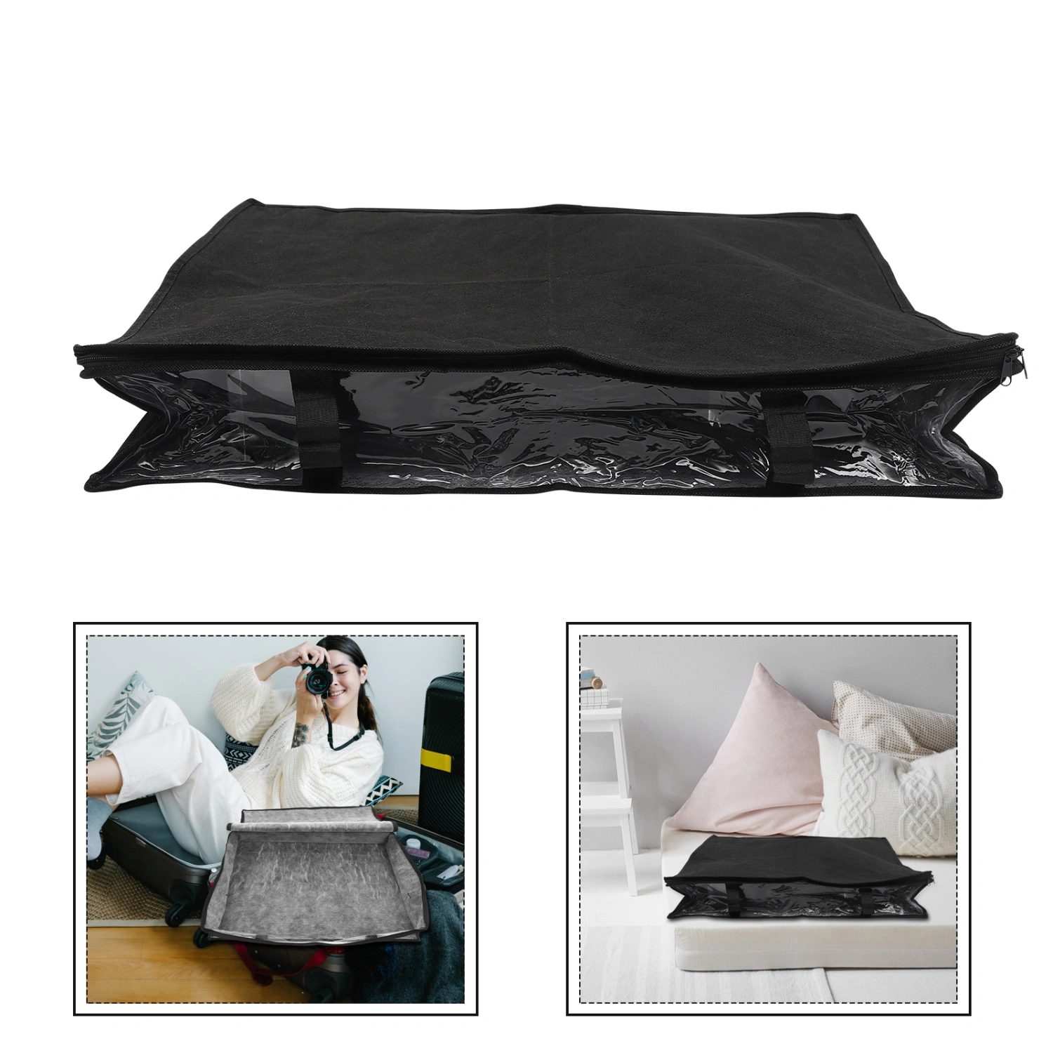 Durable Clothes Storage Bin Foldable Storage Basket Underbed Storage Bag
