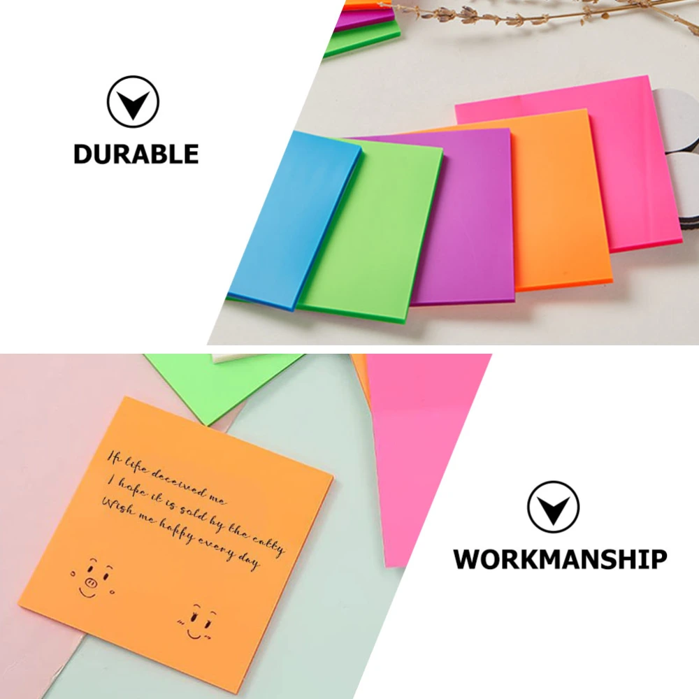 5pcs Sticky Memo Pads Memo Notes Portable Stickers Memo Pads (Mixed Color)