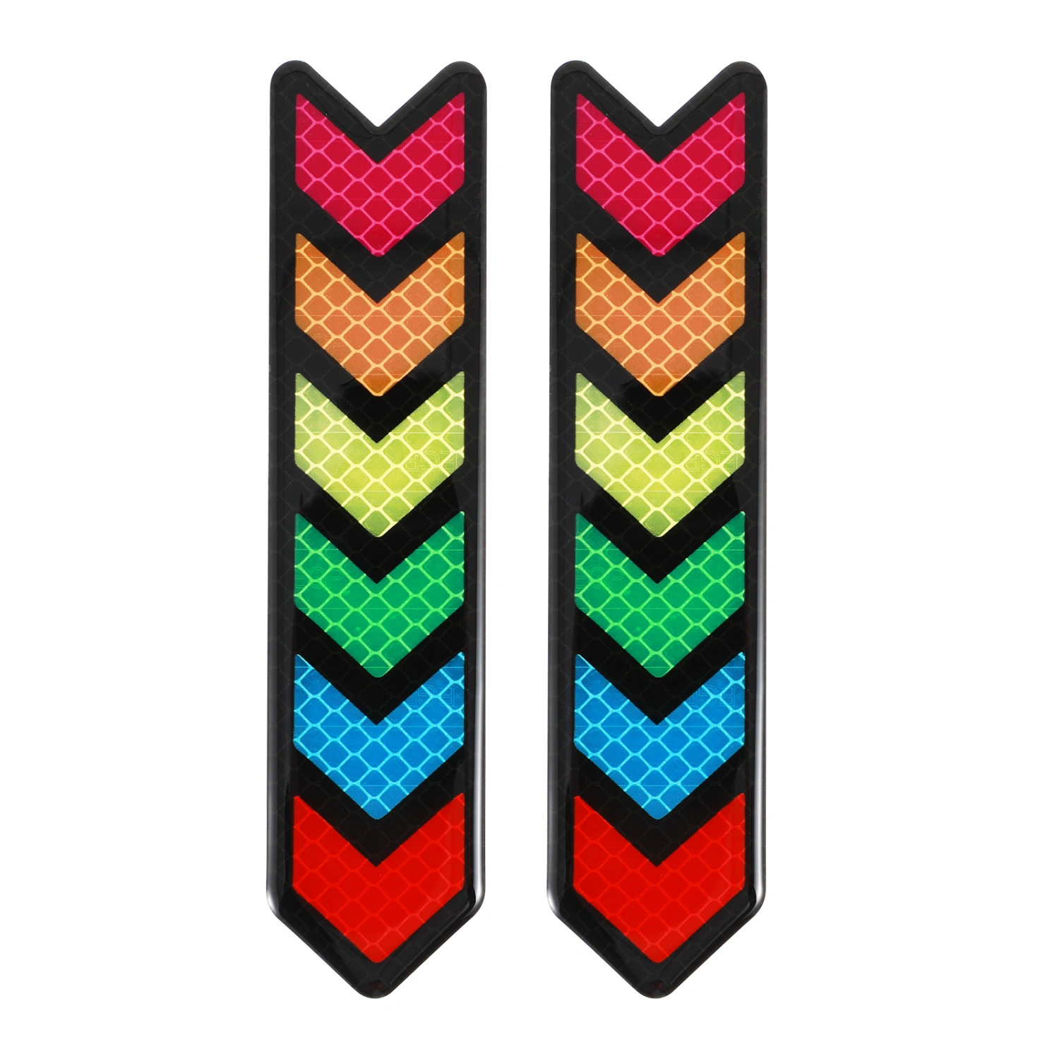 2pcs Reflective Safety Sticker Auto Scratch Cover Guard Warning Stickers Decor