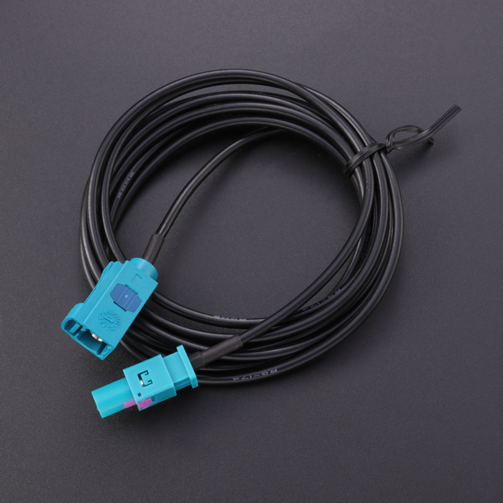 1Pc Car GPS Antenna Extension Cable Adapter Male to Female Extension Cable (Black)