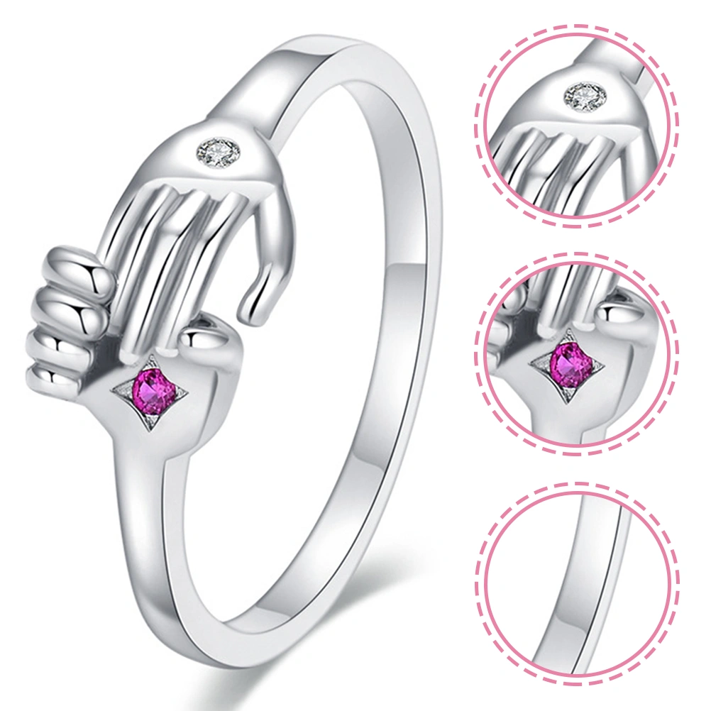 2pcs Couple Rings Romantic Lover Rings Opening Ring Valentine's Day Gift Jewelry