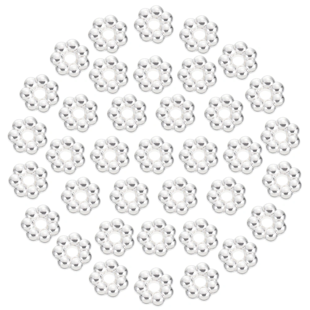 2000 Pcs Delicate Flower-shaped Beads Plastic Beads Jewelry Accessories for DIY