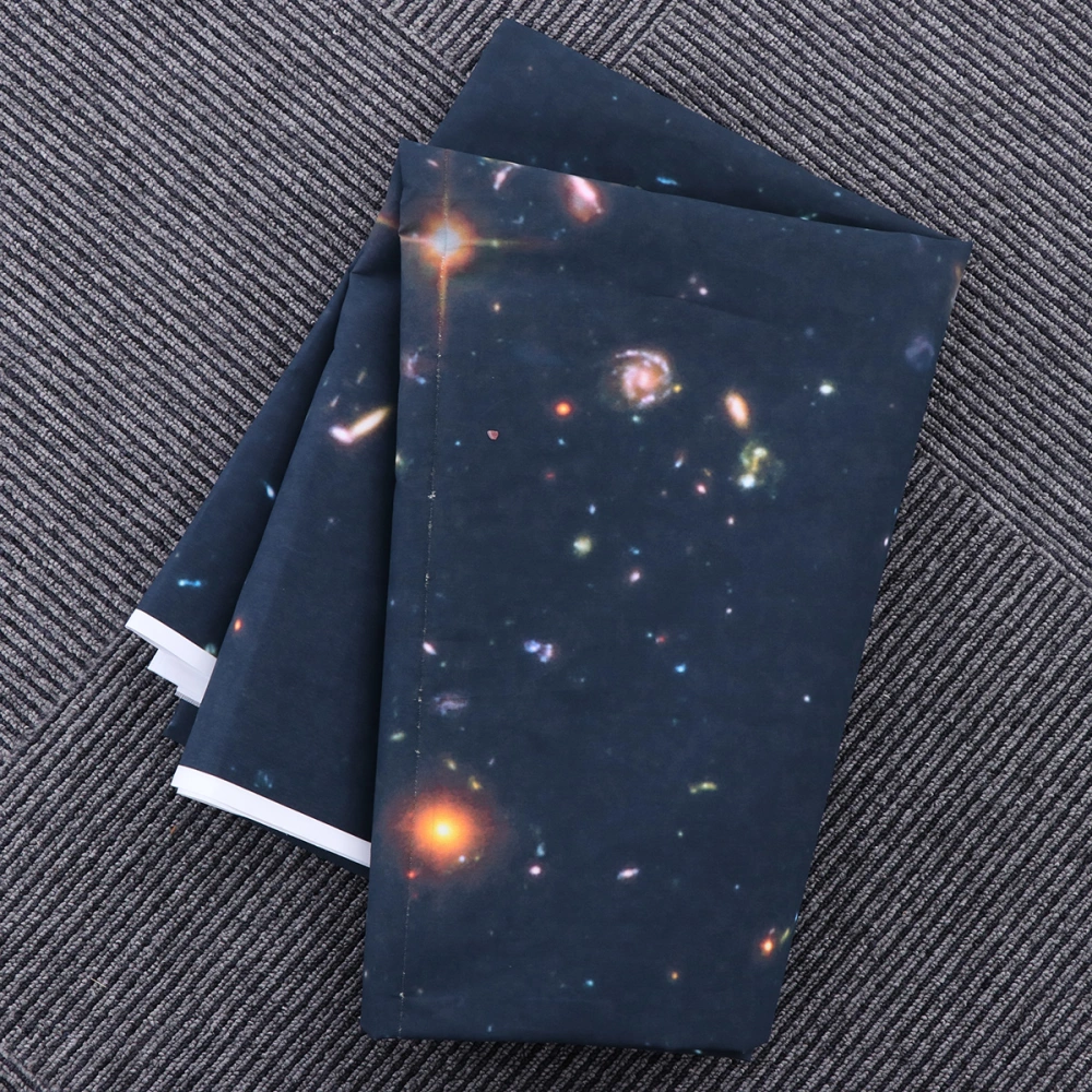 Photography Galaxy Stars Background Cloth Grass Background Screen Photo Backdrop Studio Photography Props(Black)