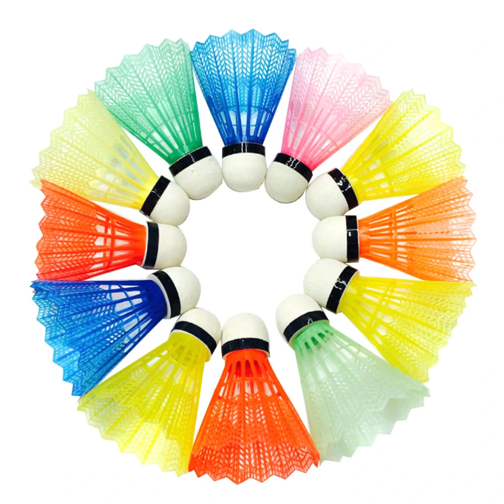 36Pcs Shuttlecock Colorful Badminton Game Ball Head Shuttlecock Children Badminton Sports Accessories for Outdoor