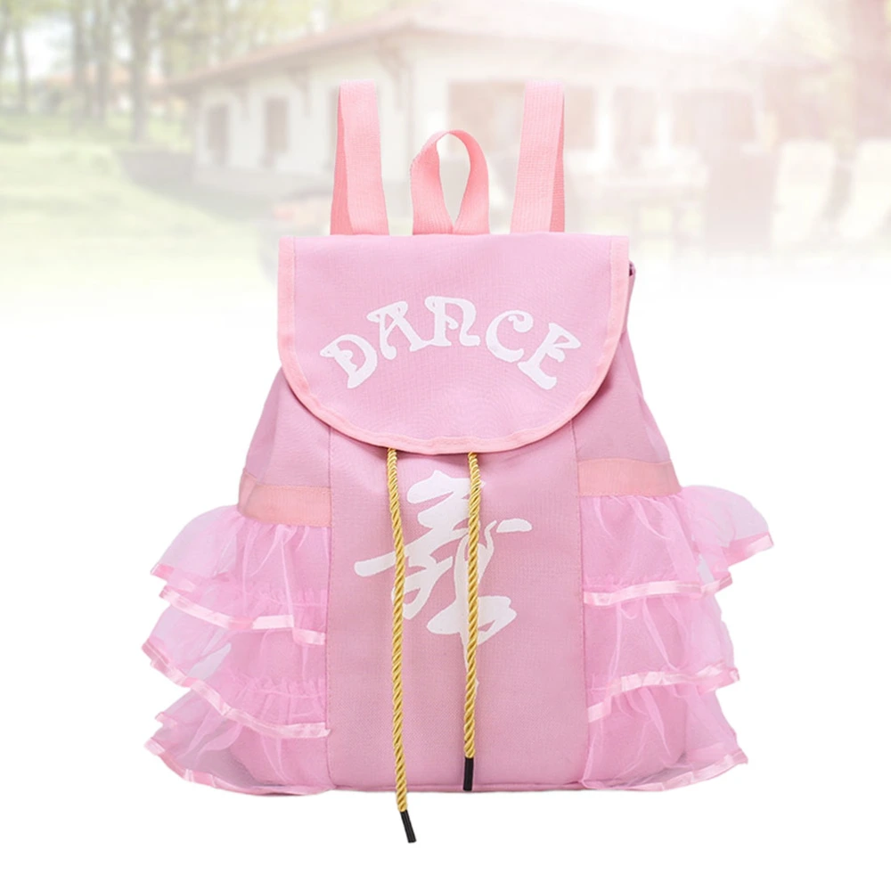 Pink Dance Bag Girls Ballet Dancing Backpack Fashion Satchel Adorable Bookbag School Bag for Ballerina Dancer Kids