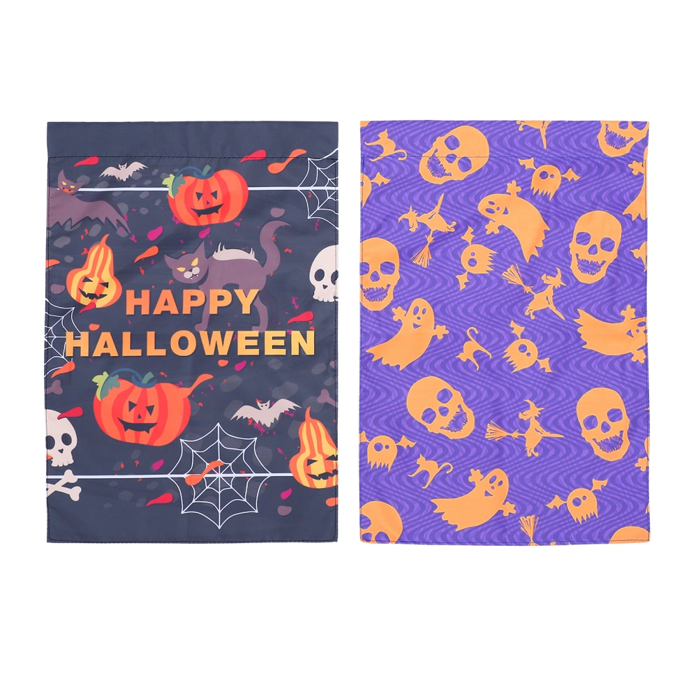 2Pcs Halloween Hanging Prop Flag Halloween Decoration Photo Prop Flag Banner