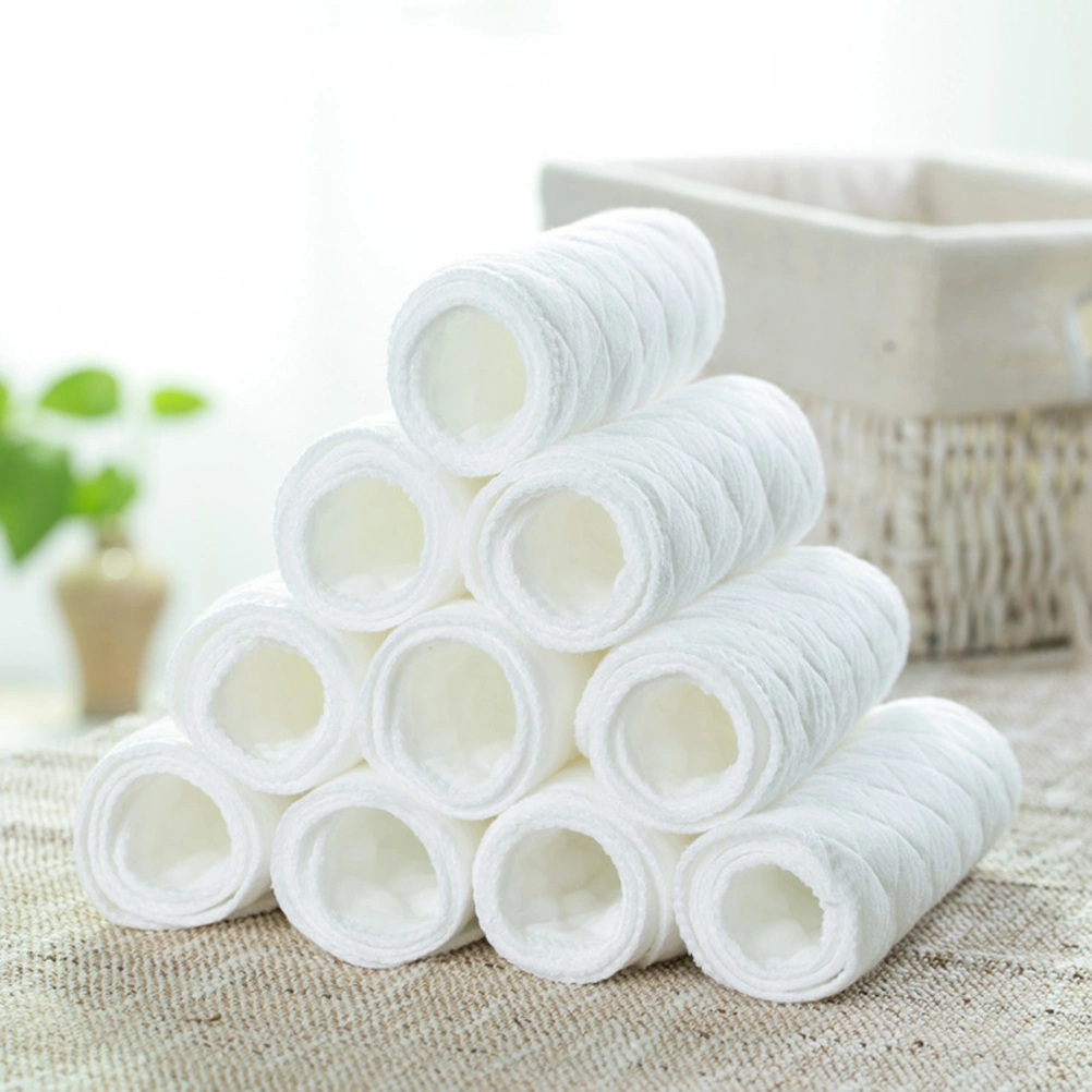 10pcs 3-Ply Prefold Cloth Diapers Reusable Washable Baby Diaper Clothes Cotton Daipers for Newborn Baby 32x12CM