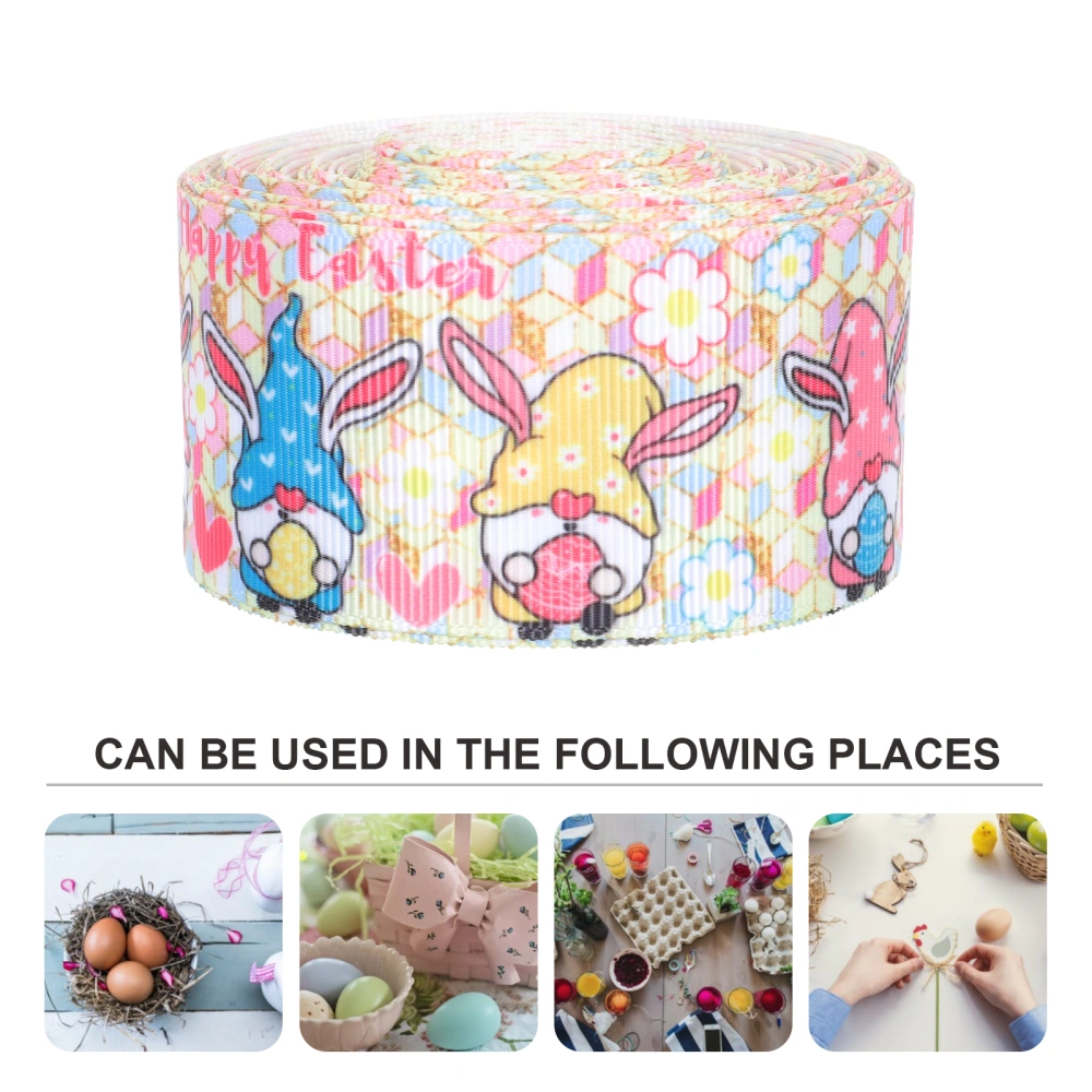 1 Roll Creative Easter Themed Packaging Ribbon Patterned Ribbon for Packing