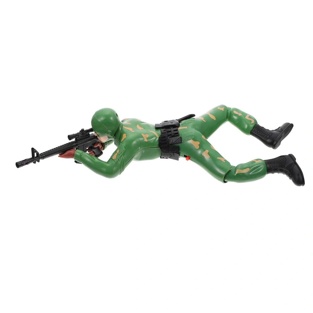 Electric Crawling Soldier Toy Kids Electric Figurine Toy Kids Playthings