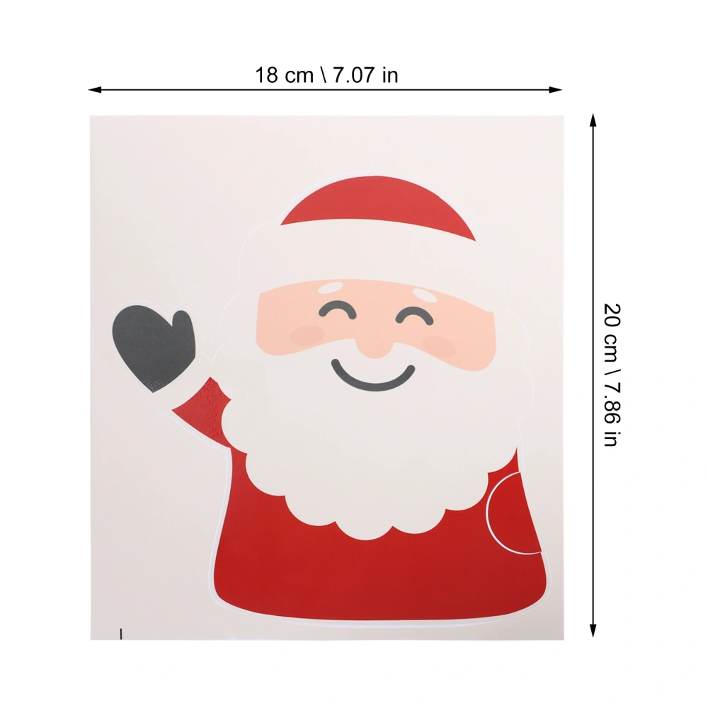 Car Sticker Christmas Waving Wiper Decal Cartoon Santa Rear Vehicle Wipers Sticker