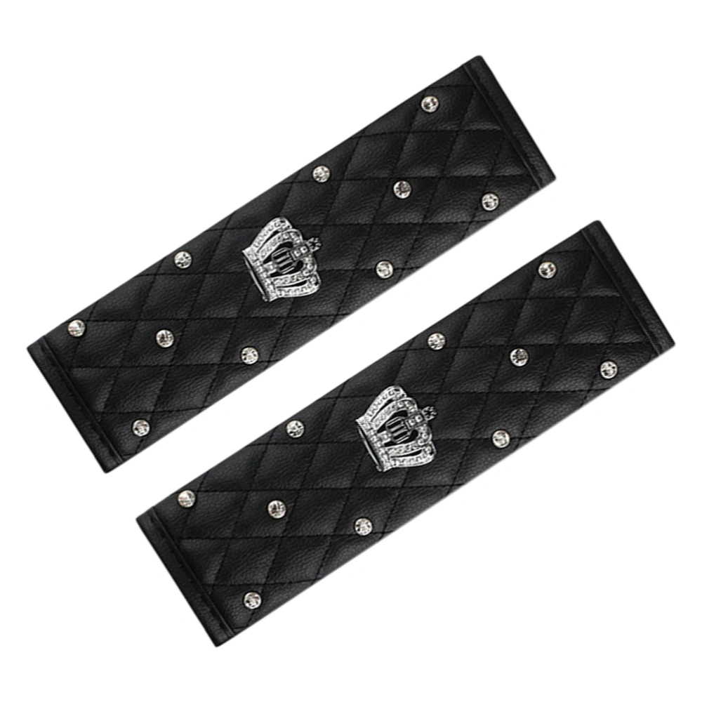 2pcs Seatbelt Cover Rhinestone Seatbelt Shoulder Pad Seat Belt Neck Protector