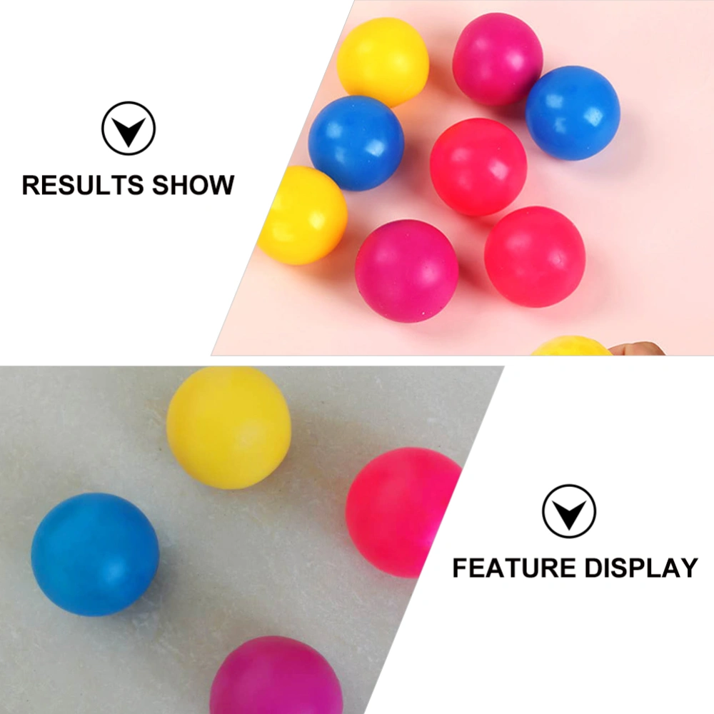 9pcs Sticky Toy Ball Wall Throwing Sticky Ball Pressure Relief Ball (Random)