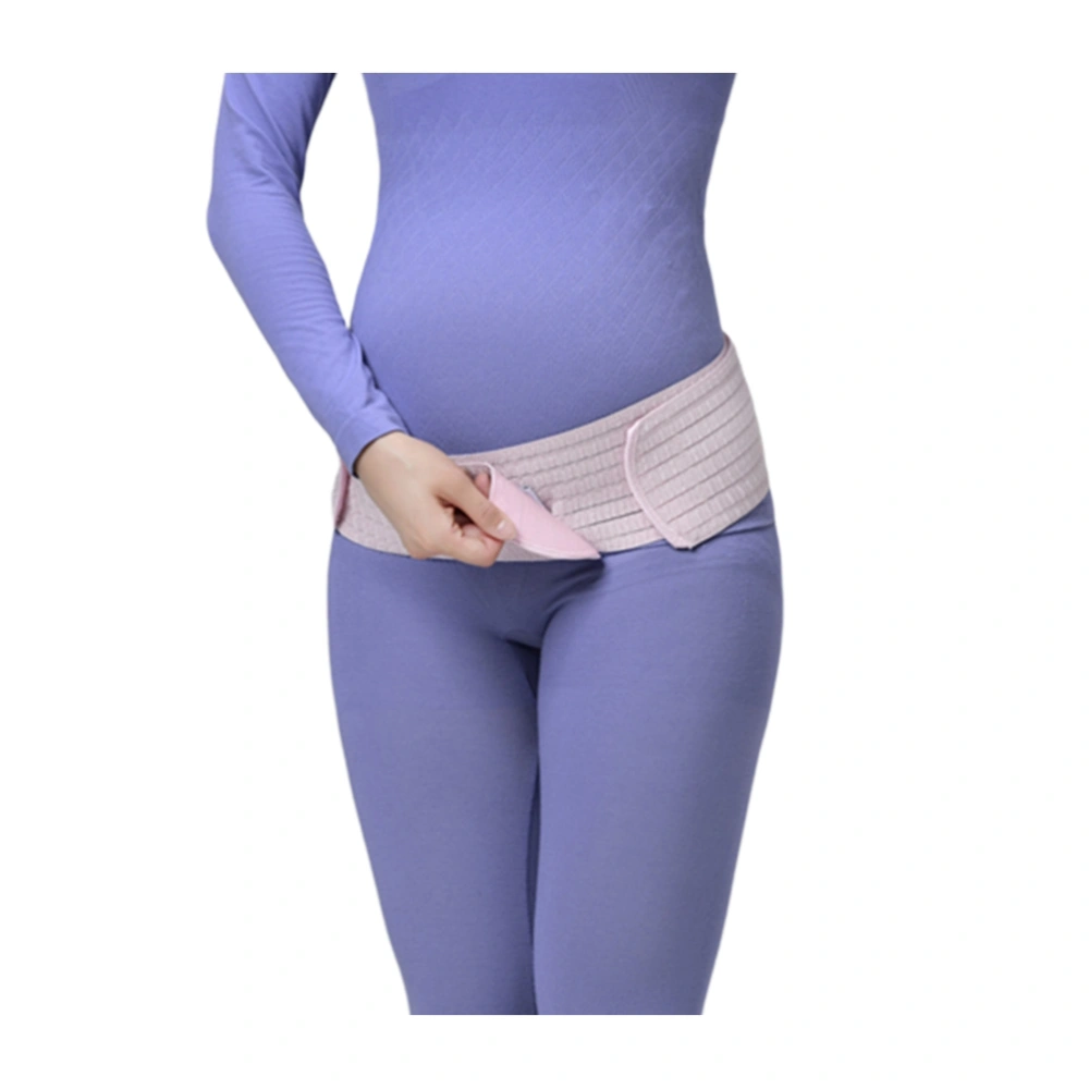 Pregnant Woman Breathable Abdominal Belt Dual Purpose Postpartum Pelvic Abdominal Support Band (Pink Free Size)