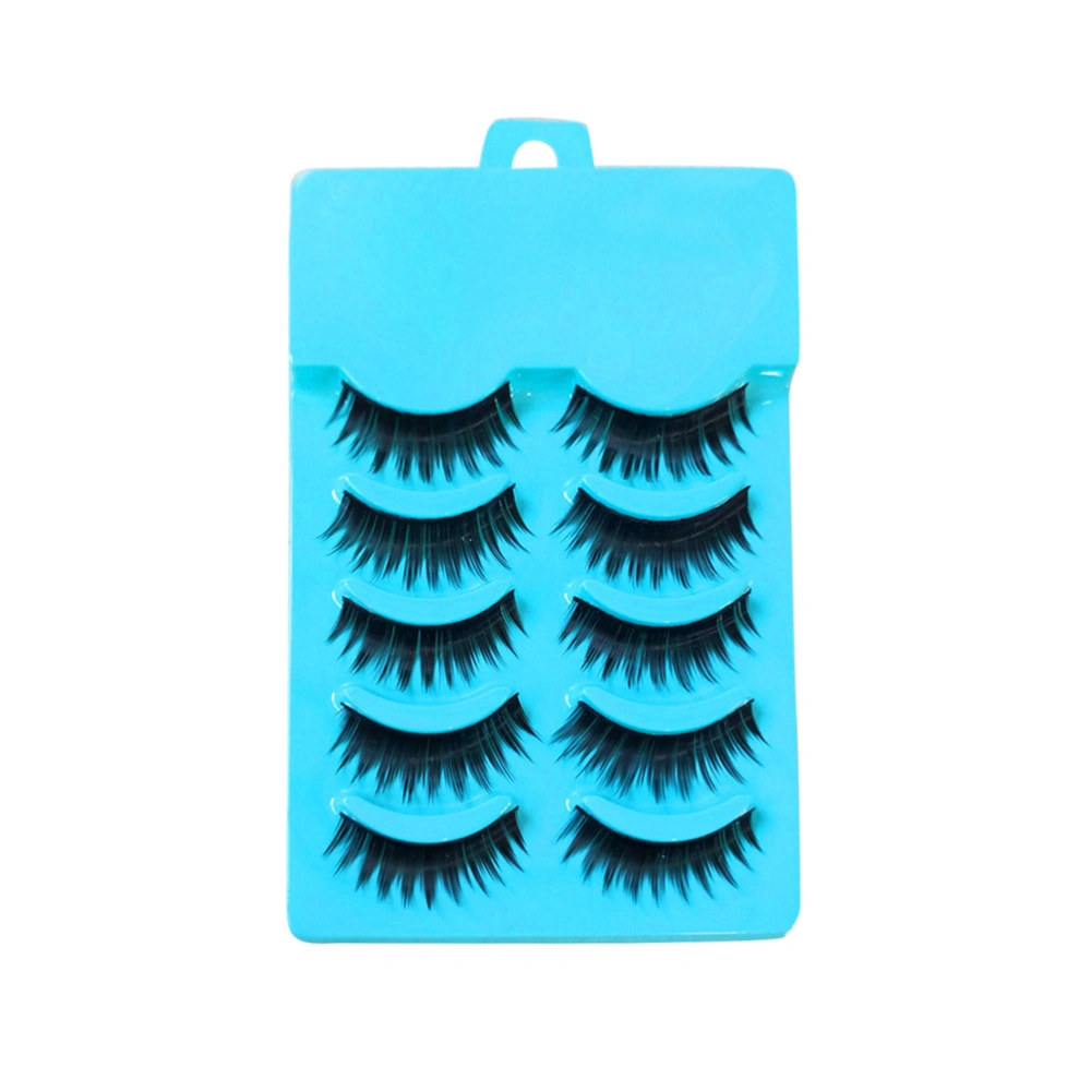 5 Pairs False Eyelashes Pointed Tail Fake Eyelashes Eye Lashes Extension Fashion Makeup Tools