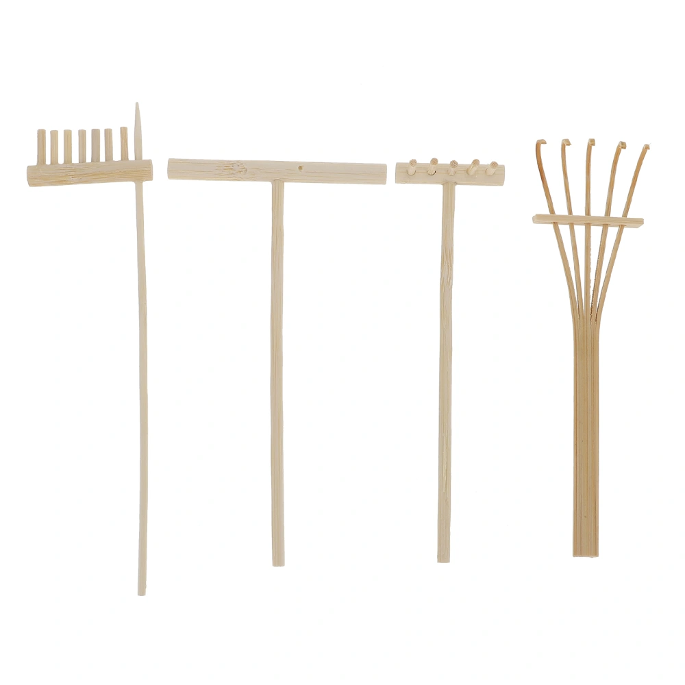 4pcs Zen Garden Rakes Meditation Sand Table Rakes Mini Zen Garden Tools