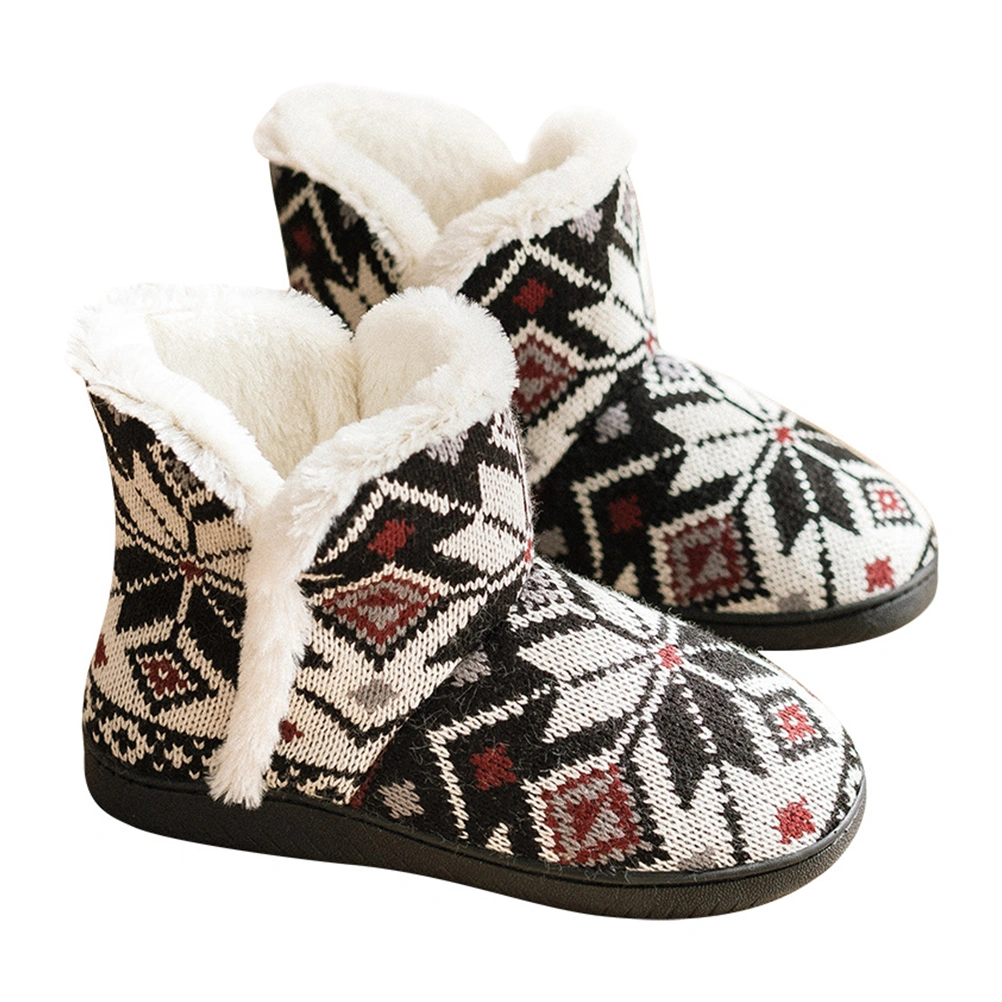 1 Pair Household Winter Women Slippers Fashion Anti-Slip Cotton Slippers