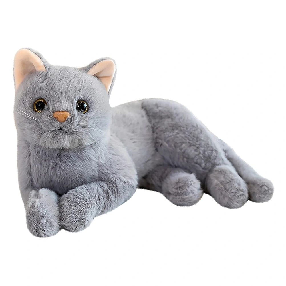 Simulation Animal Doll Plush Cat Plaything Stuffed Animal Doll for Home Kids Toy