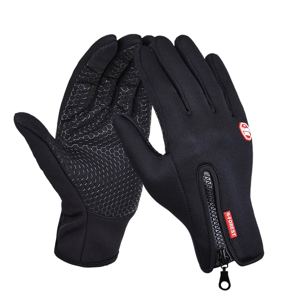 1 Pair Touch Screen Gloves Cold Weather Windproof Warm Glove for Outdoor Sports Cycling Hiking Running Climbing Size S
