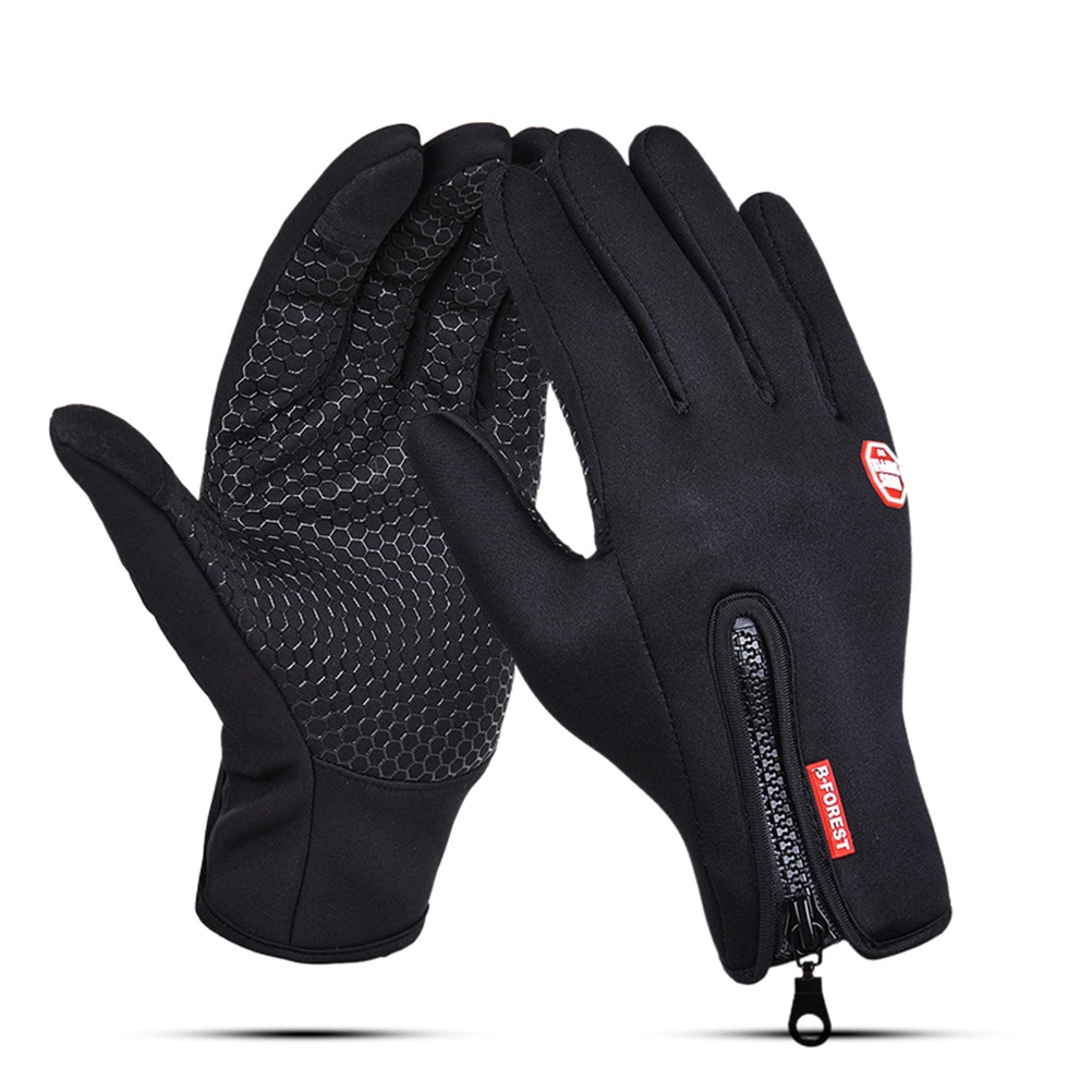 1 Pair Touch Screen Gloves Cold Weather Windproof Warm Glove for Outdoor Sports Cycling Hiking Running Climbing Size S