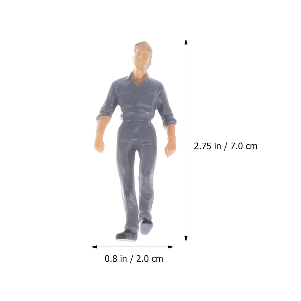 15pcs Scale People Figures Miniature Painted People Figures (Random Style)